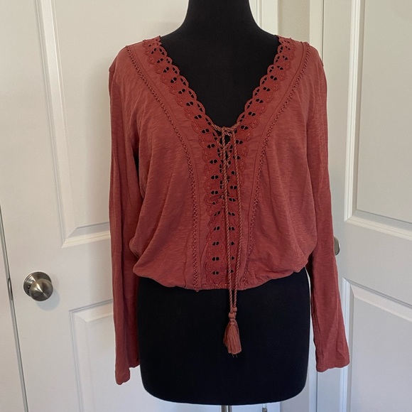 NWOT - American Eagle Long Sleeve Shirt - Size Large - Picture 1 of 7